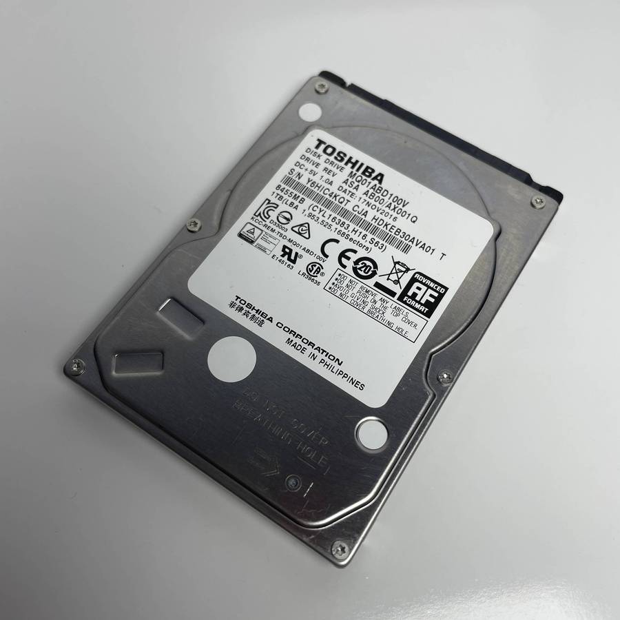 1TB, 2.5” Mechanical Hard drive